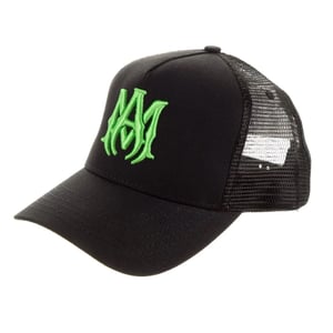 Amiri - Schwarze Trucker-kappe Mit Ma-logo