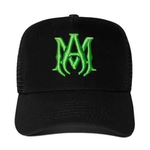 Amiri - Schwarze Trucker-kappe Mit Ma-logo
