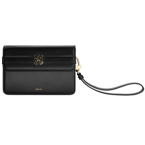 Amiri Kalbsleder „ma" Kleine Clutch Schwarze Tasche