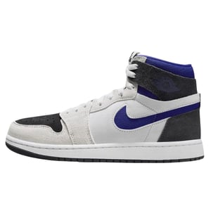 Nike Air Jordan 1 Zm Air Blaue Details Weiße Turnschuhe