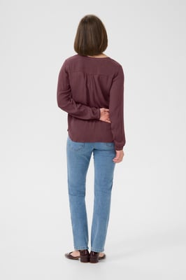 Langarm-Bluse Amber Regular fit wine