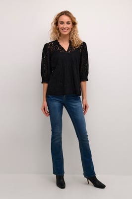 Kurzarm-Bluse CRKaspis A-shape black