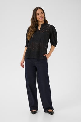 Kurzarm-Bluse CRKaspis A-shape black