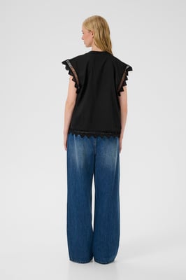 Ärmellose Bluse KBOmmi Straight fit black