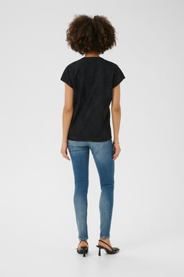 Kurzarm-Bluse CUsigla Relaxed fit black