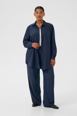 Langarm-Bluse KCellie Loose fit dark blue