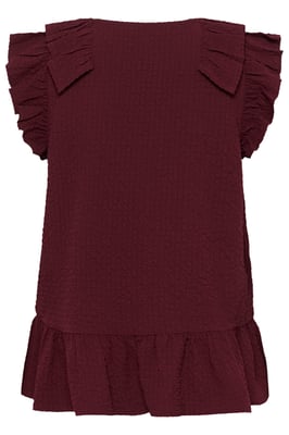 Ärmellose Bluse TrojaPW Gerade Passform bordo