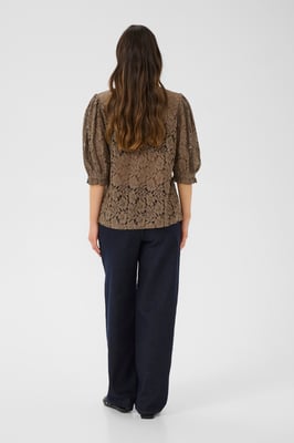Kurzarm-Bluse CRKaspis A-shape khaki