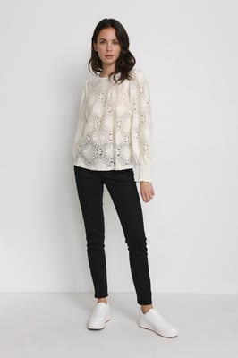 Langarm-Bluse KAraula Regular fit white