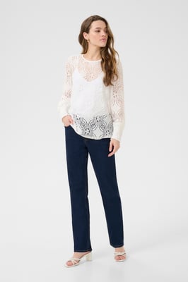 Langarm-Bluse KAraula Regular fit white