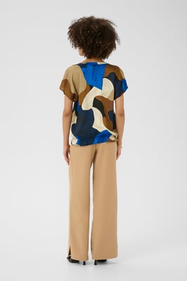 Kurzarm-Bluse CUdana Relaxed fit multicolour