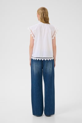 Ärmellose Bluse KBOmmi Straight fit white
