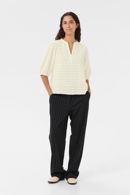 Kurzarm-Bluse KBAyo Classic fit white