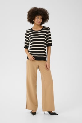 Strickpullover CUmesa Relaxed fit black offwhite