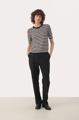 Strickpullover NatanyaPW Classic fit black offwhite