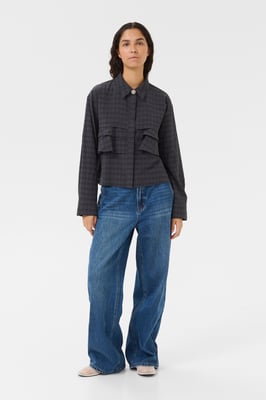 Langarm - Hemd KBAyo Baggy fit navy