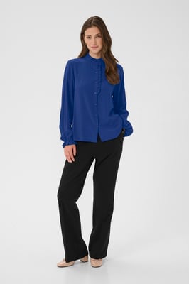 Langarm - Hemd CRVenea Straight fit blue
