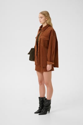 Langarm - Hemd GZcortes Loose fit brown