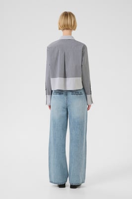 Langarm - Hemd KBBeatrice Casual fit blue white