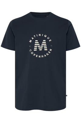 T-shirt MAjeramy Gerade Passform navy blue