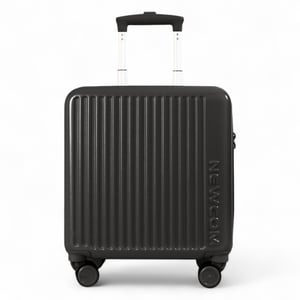 Hartschalen-Kabinenkoffer, 44 x 22 x 38 cm, Schwarz, TSA-sicher, geeignet für Easyjet, Ryanair