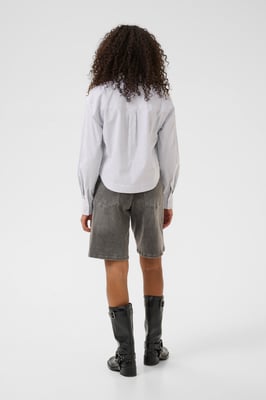 Langarm - Hemd KAosita Loose fit white black