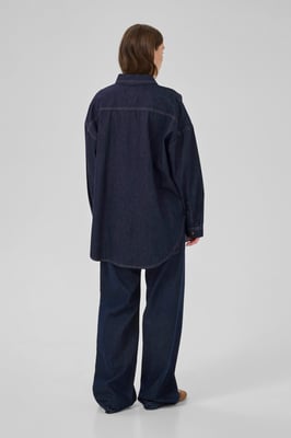 Langarm-Hemd MaloMW Box fit dark blue