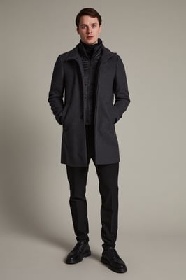 Jacke Harvey Gerade Passform melange