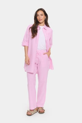 Casual Hose ElmikoSZ Gerade Passform pink white