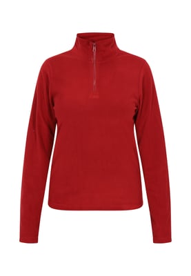 Dreimaster Fleecepullover Frauen Burgund