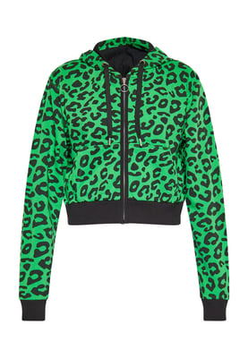 Mymo Sweatshirt Frauen Grün Leo