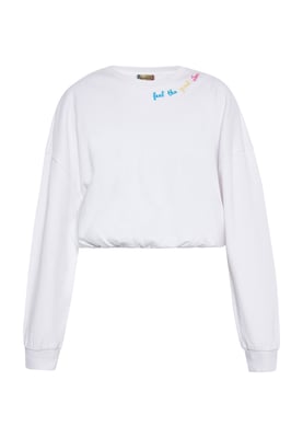Mymo Sweatshirt Frauen weiss
