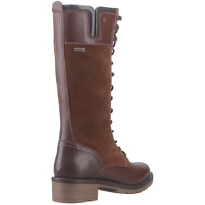 Hunter Skye Hohe Lederstiefel Damen Braune Stiefel