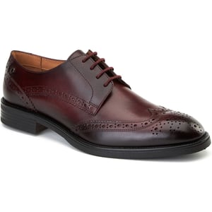 Base London Herren Bordeau Leder Schnürschuhe