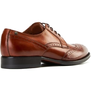Base London Bell Herren Brogues Aus Gebranntem Tan Leder