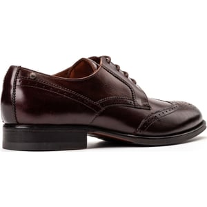 Base London Bell Leder Herren Schnürschuhe in verbranntem Braun
