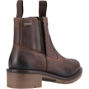 Hunter Skye Händlerstiefel Leder Damen braune Stiefel
