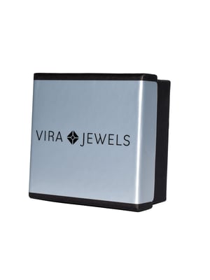 Vira Jewels Ohrstecker 925-Sterling Silber vergoldet Glänzend Granat oval rot