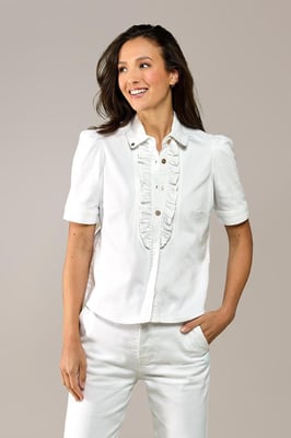 Caroline Tensen Brighton Jeansbluse Weiß