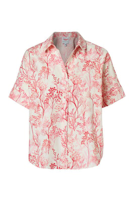 Caroline Tensen Leeds Print Bluse Weiß / Orange