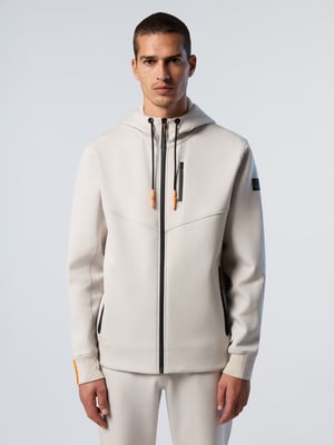 North Sails Kapuzenpullover Interlock-Reißverschluss mit durchgehendem Reißverschluss