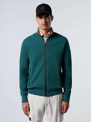 North Sails Pullover Technischer Strick mit durchgehendem Reißverschluss