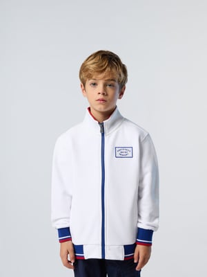 North Sails Sweatshirt Durchgehender Reißverschluss mit Newport-Etikett