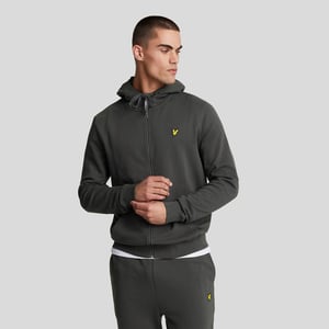 Herren Lyle And Scott Zip-Through Hoodie in Gunmetal