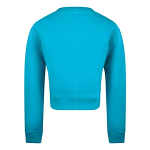 Türkisblaues Sweatshirt Mit Moschino Couture-logo
