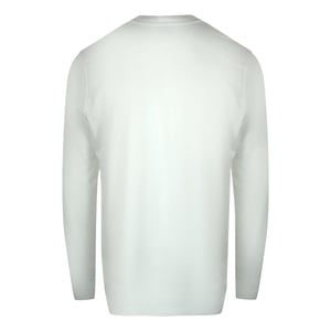 Diesel - Weißes Langarm-t-shirt Mit Neuem D-logo