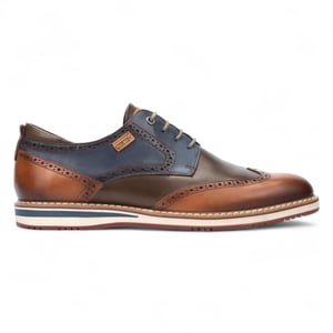 Pikolinos Herren Brandy Brown Leder Brogue Schnür-Oxford-Schuhe - Avila
