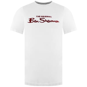 Ben Sherman Logo Herren Weißes T-Shirt