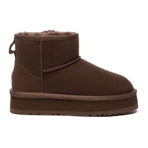 EVER AU Australien Damen Dämmerungsleder-Plattform Stiefeletten