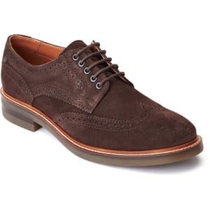 Base London Hatfield Leder Herren Burnt Braun Brogues Schuhe